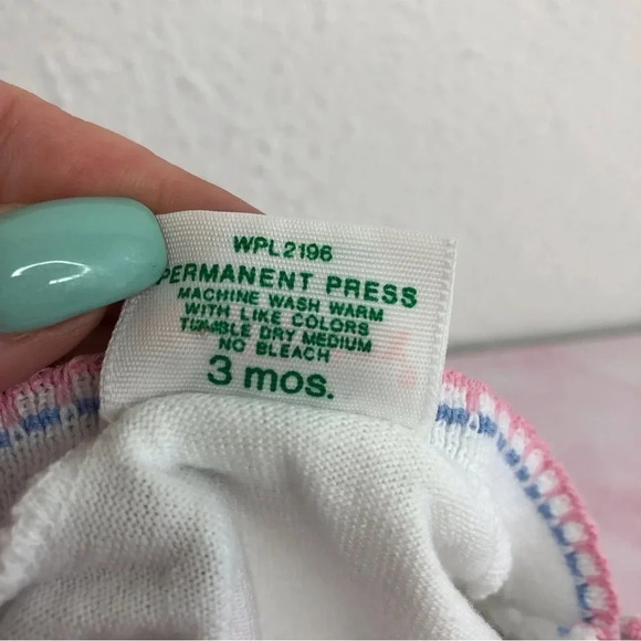 Vintage Health-Tex matching set lavender footie overalls w/ clown tee 3 months - Picture 6 of 15